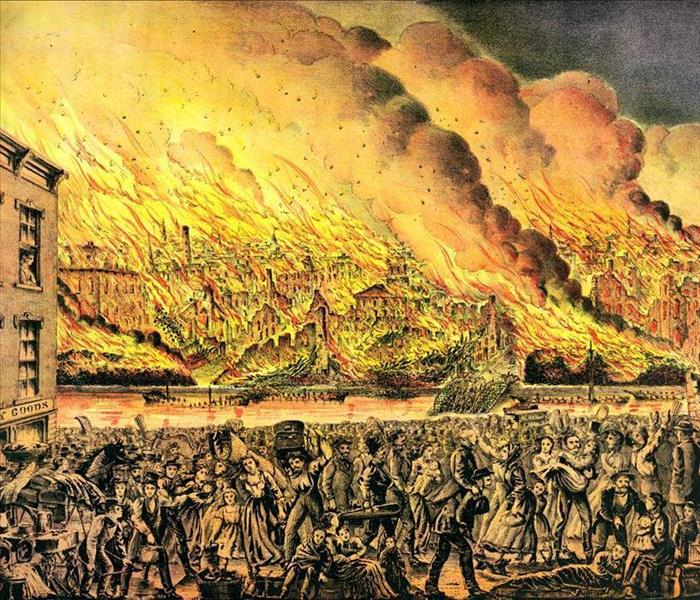 art of chciago fire of 1871