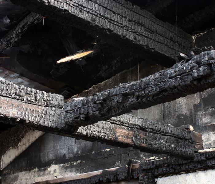 charred rafters